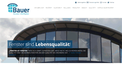 Desktop Screenshot of bauer-fenster.de