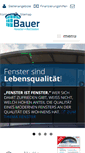 Mobile Screenshot of bauer-fenster.de